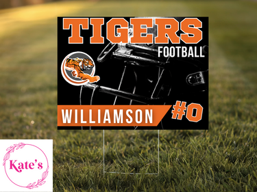 Wilson Tigers Football Yard Sign